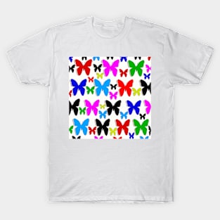 Butterfly Pretty Colors Pattern T-Shirt